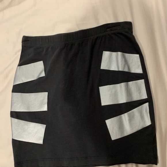 Cheap Monday Asos Mini Skirt with Duct Tape Trim - Picture 2 of 7